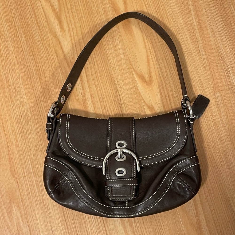 Vintage Coach Leather Shoulder Bag